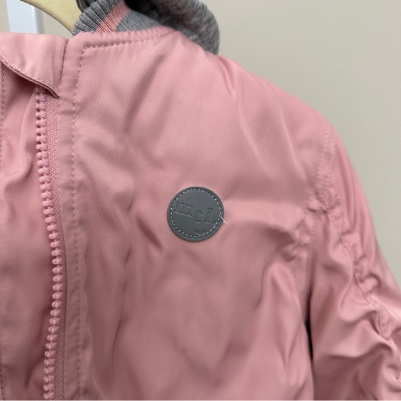 MILES THE LABEL GREY AND PINK HOODED JACKET kids 8Y - Picture 4 of 5